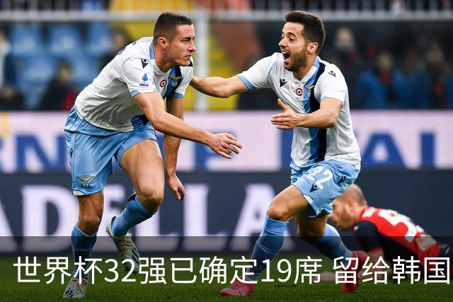 世界杯32强已确定19席 留给韩国队的可能性不多了