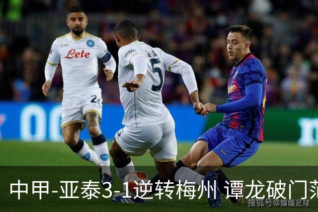 中甲-亚泰3-1逆转梅州 谭龙破门范厚泰造余炜廉乌龙 梅州仍旧垫底